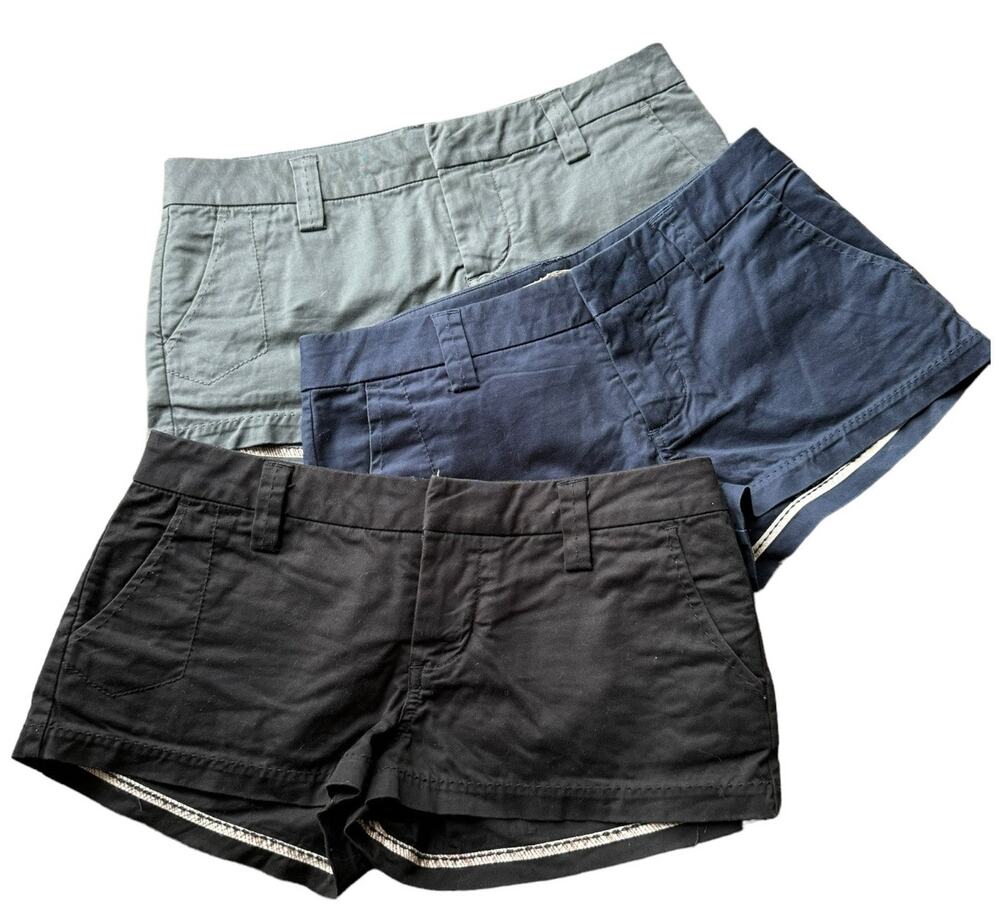Volcom Chino Short bundle of 3 black, navy & gray size 3